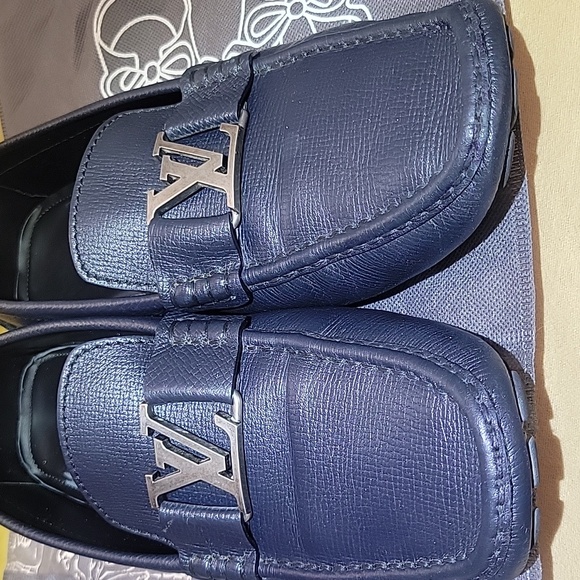 Louis Vuitton Blue leather loafer for men - Picture 4 of 13